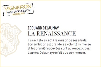 Edouard Delaunay magazine Vigneron